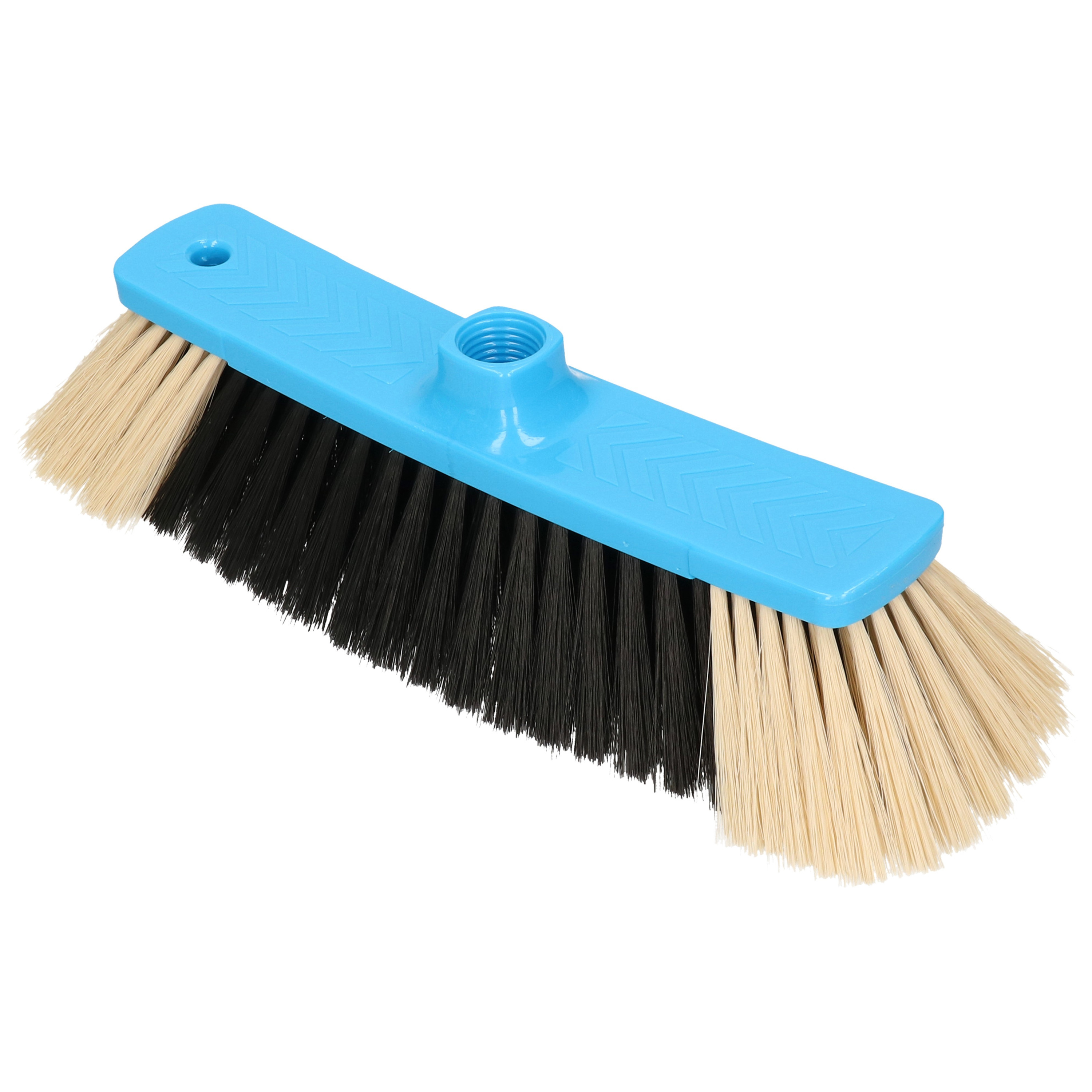 Buemag zachte bezemkop - kunststof - blauw/zwart - binnen - B35 cm -