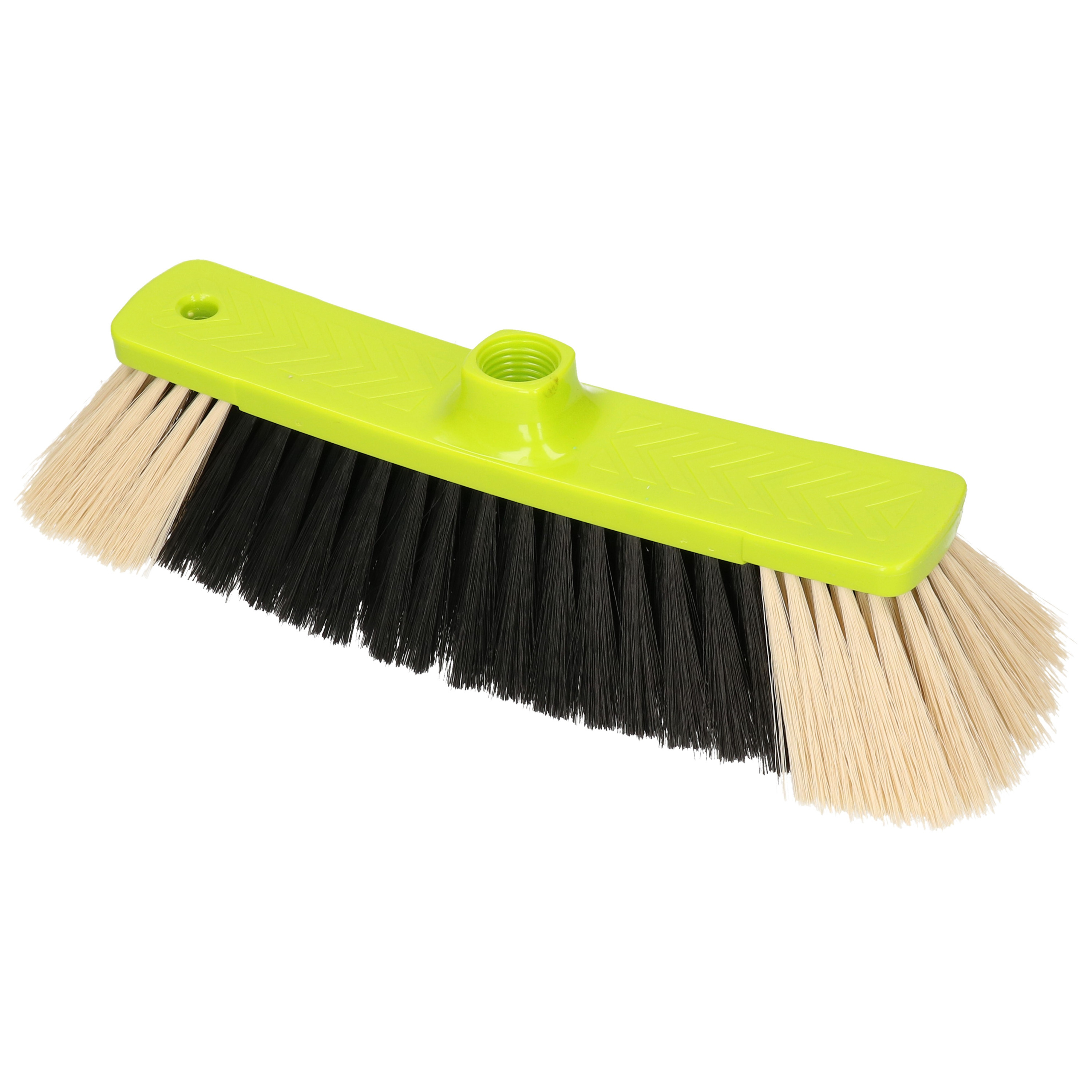 Buemag zachte bezemkop - kunststof - groen/zwart - binnen - B35 cm -