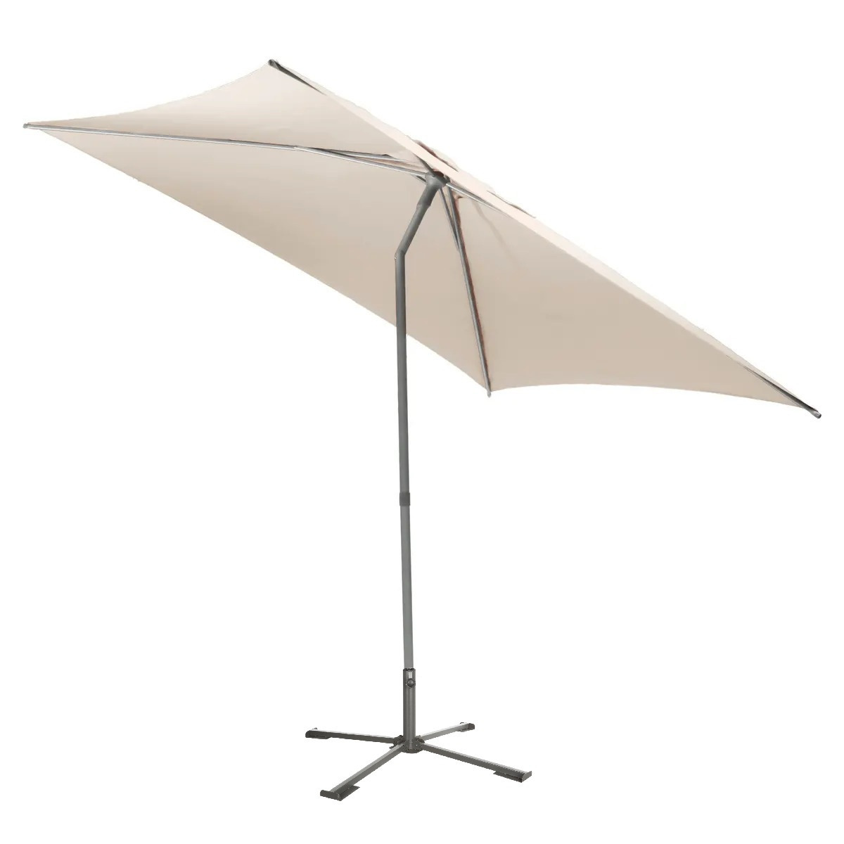 Hesperide Hespiride tuin terras Parasol Joya - beige - D250 x H229 cm - Steel mm - met kruisvoet -
