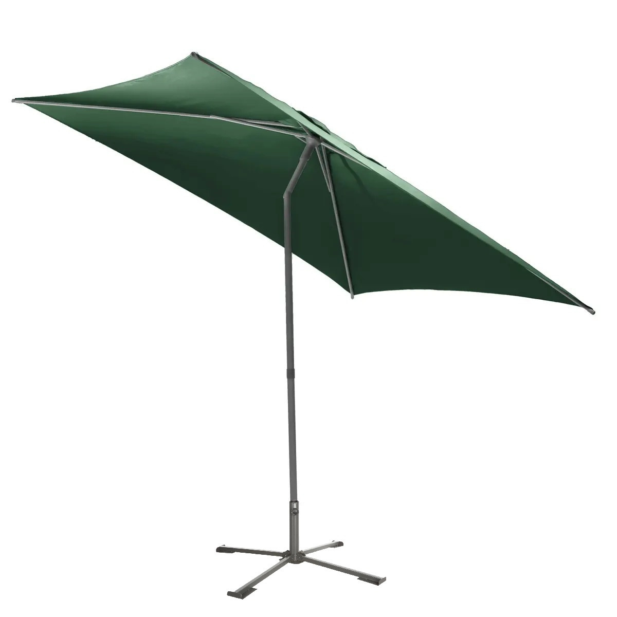 Hesperide Hespiride tuin terras Parasol Joya - olijfgroen - D250 x H229 cm - Steel mm - met kruisvoet -