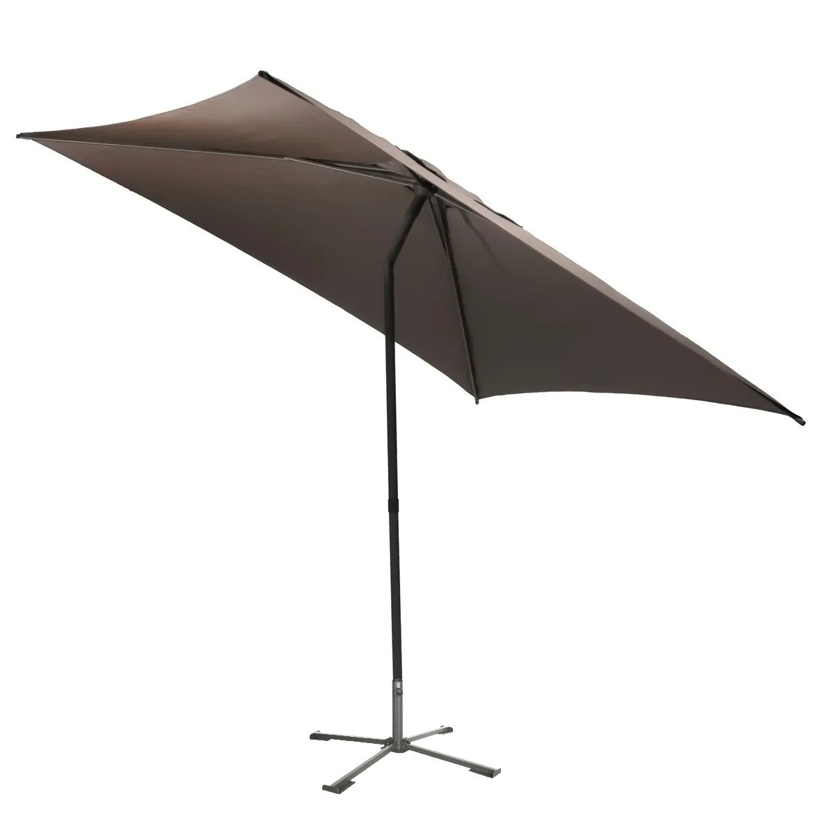 Hesperide Hespiride tuin terras Parasol Joya - taupe - D250 x H229 cm - Steel mm - met kruisvoet -