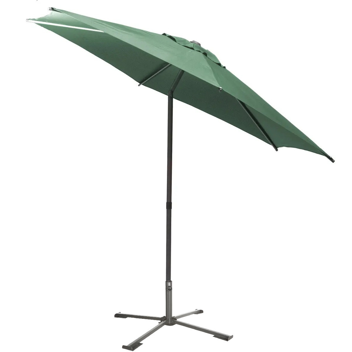 Hesperide Hespiride tuin terras Parasol Soya - olijfgroen - D270 x H220 cm - Steel mm - met kruisvoet -