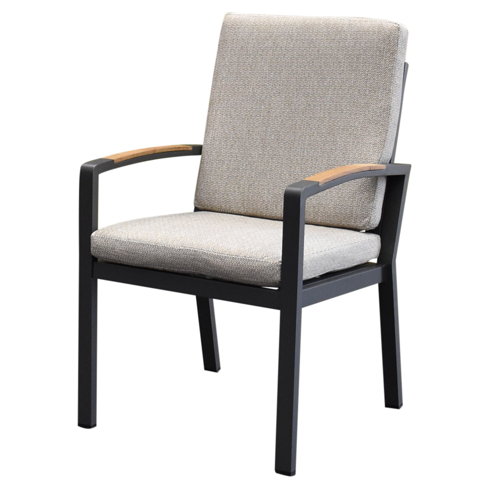 AVH-Collectie Costa Rica dining tuinstoel aluminium antraciet - soft grey
