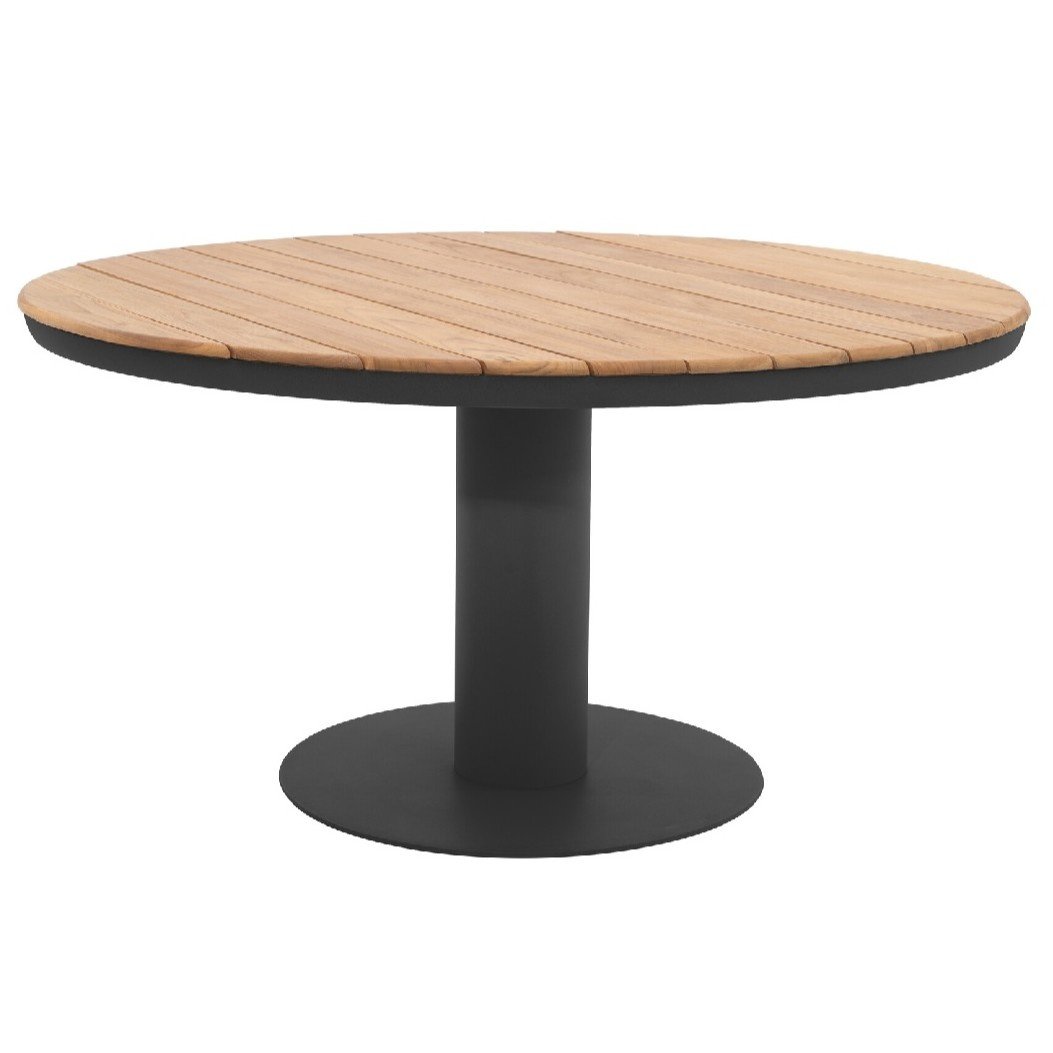 AVH Premium Collection Palazzo dining tafelØ160xH75 cm teak aluminium antraciet