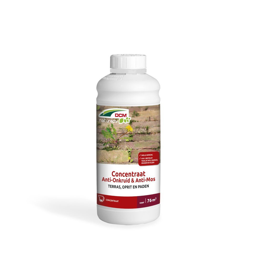 Dcm 12 stuks! Anti-Onkruid & Anti-Mos Terras, Oprit en Paden Concentraat 1 L - 