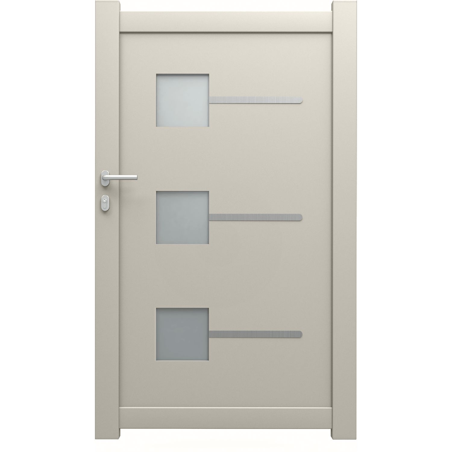 Elsealu Draaipoort Soria - Aluminium - Zijdegrijs Ral 7044 - 100x160cm