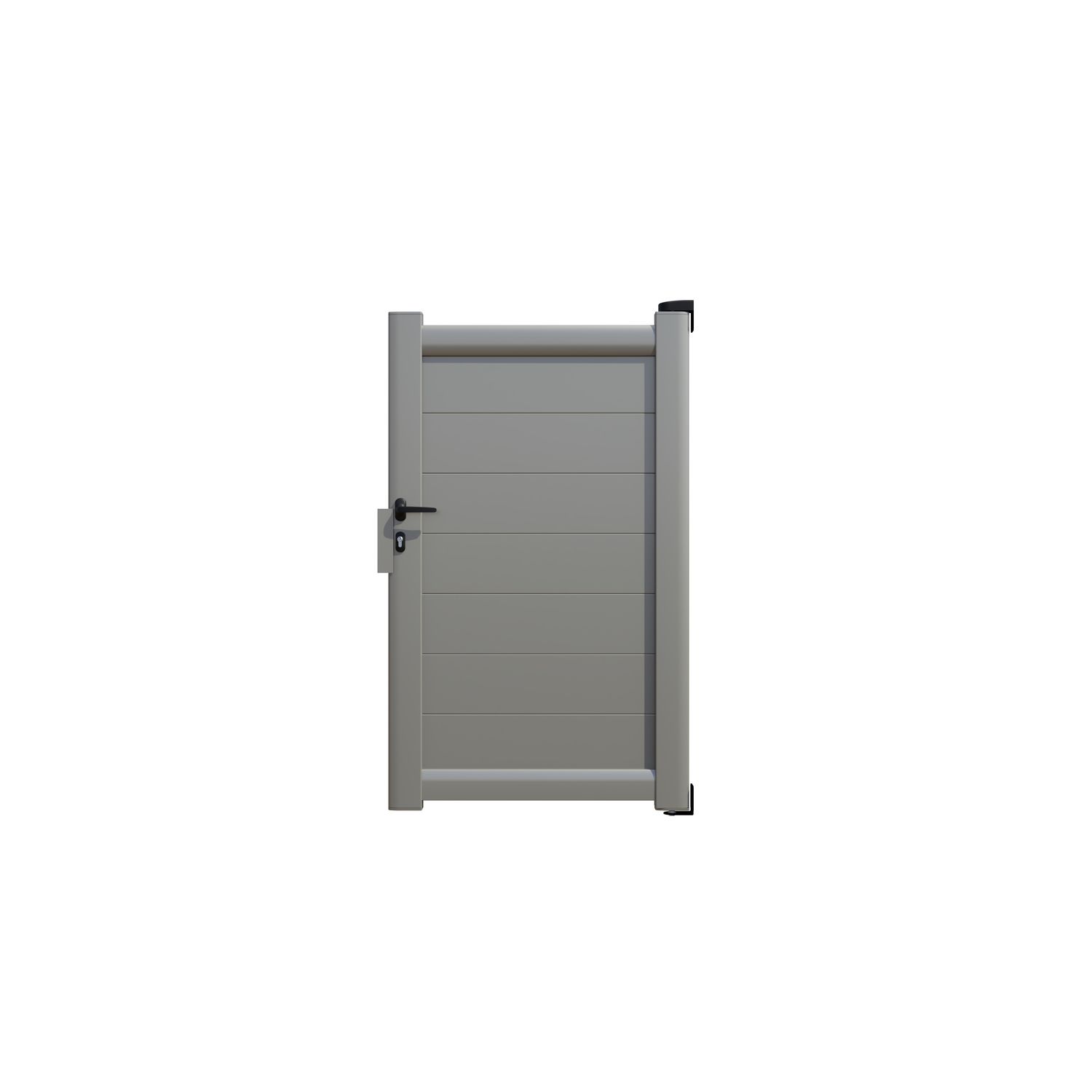 Elsealu Tuinpoort Pallas - Aluminium - Zijdegrijs Ral 7044 - 100x161cm