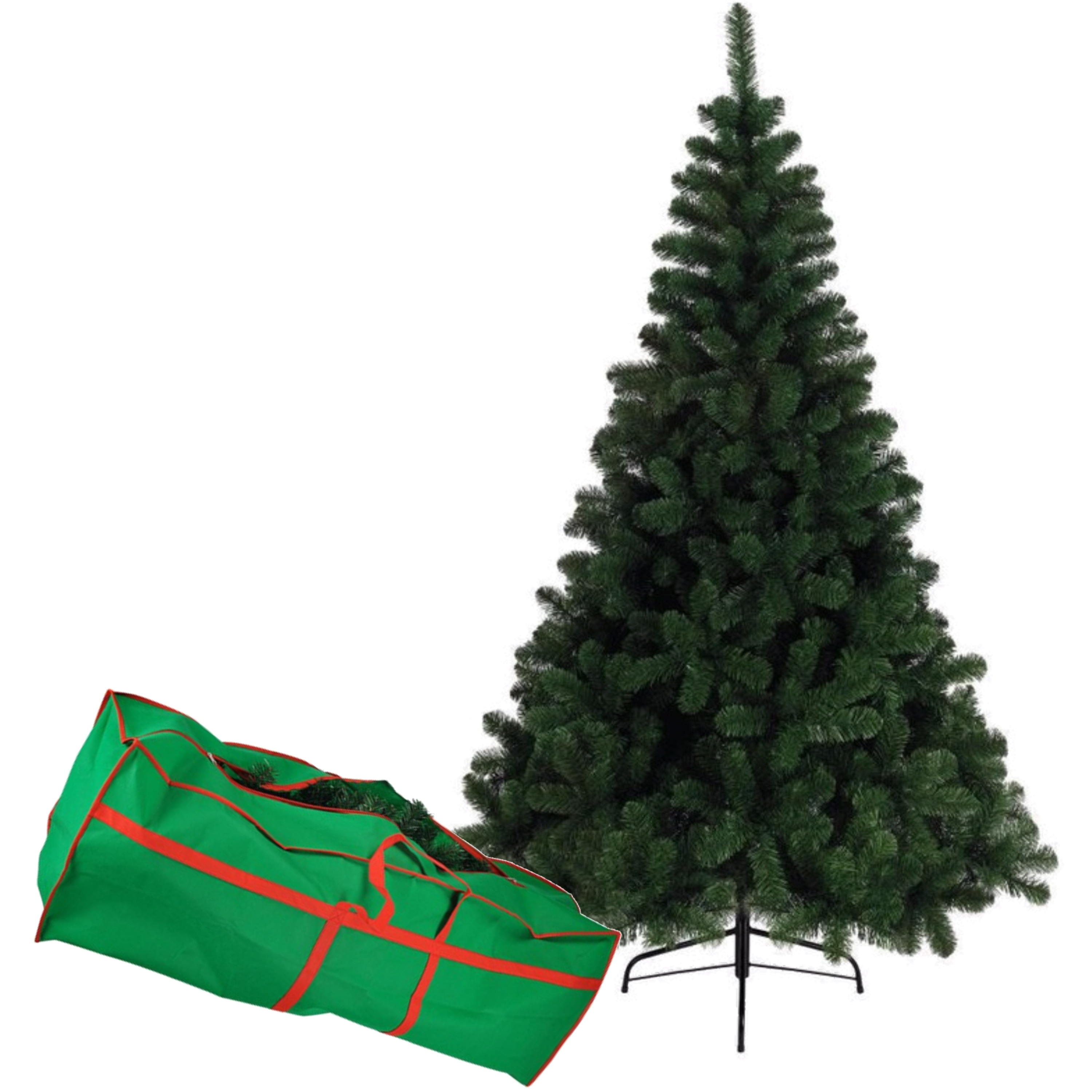 Merkloos Kunst kerstboom/dennenboom klein formaat 120 cm + opbergtas -