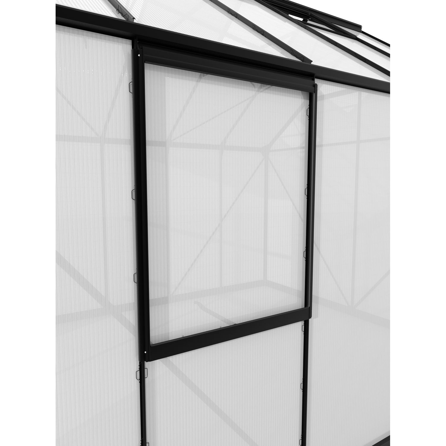 Vitavia Zijraam V Venus, Planet, Apollo, Meridian 1, Meridian 2, Uranus, Jupiter, Olymp, Cassandra, Playa, Diana, Sirius, Orion Zwart Aluminium + Holle Platen 79,2x59,5cm