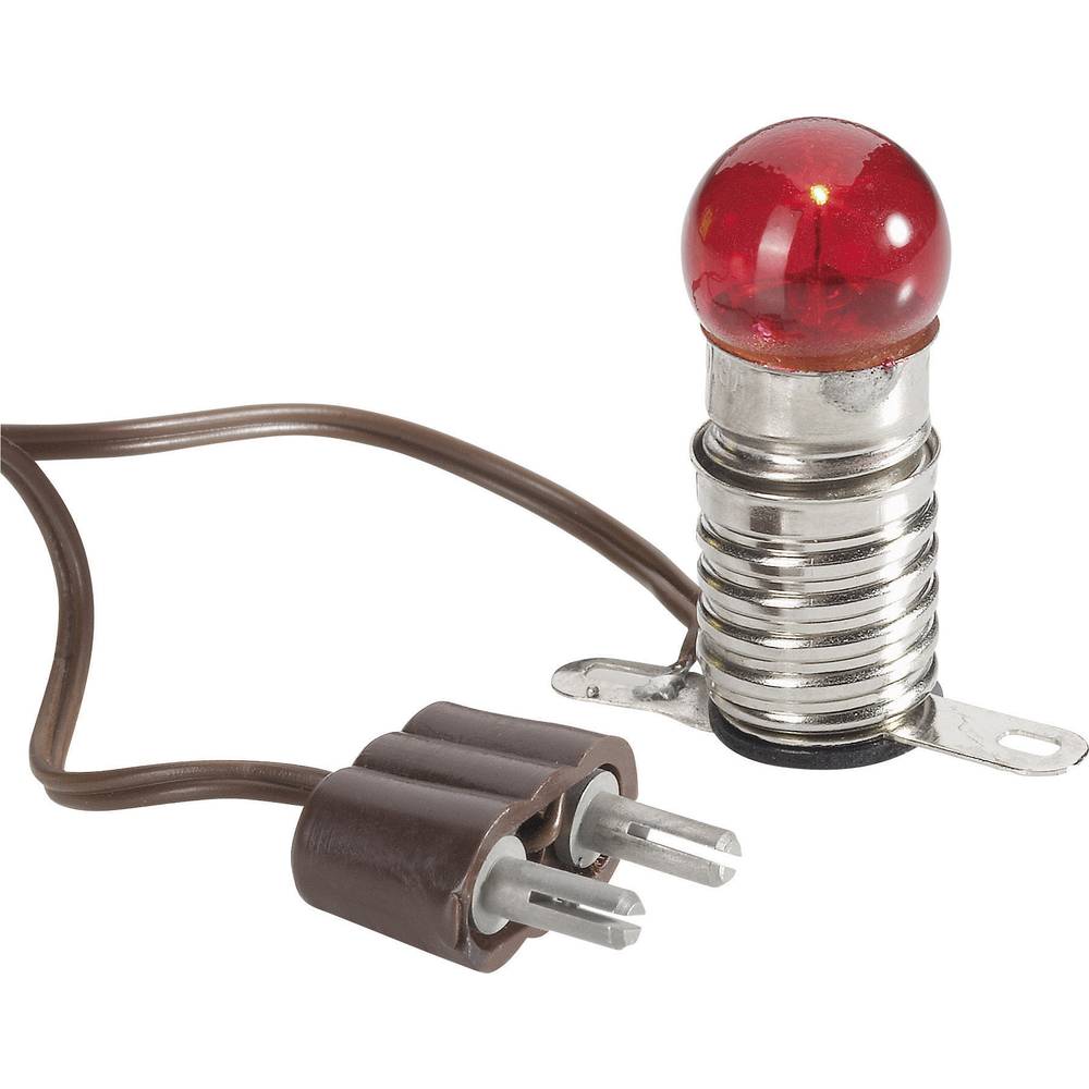 Kahlert Licht 60601 Verlichting Gloeilamp Met metalen brug Rood E10 3.5 V