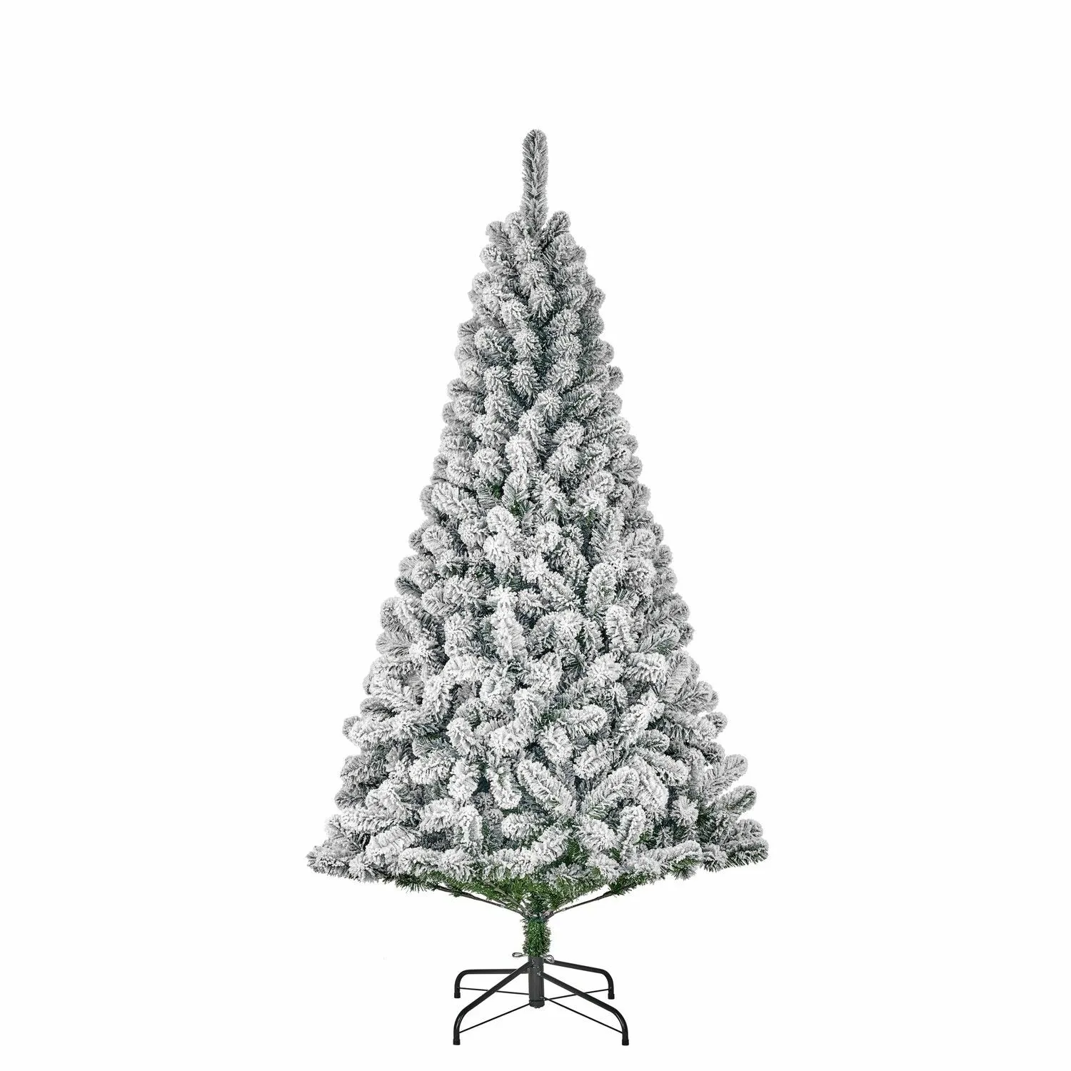 Black Box Trees Kunstkerstboom Millington 230 cm Hoog Groen Wit Besneeuwd 