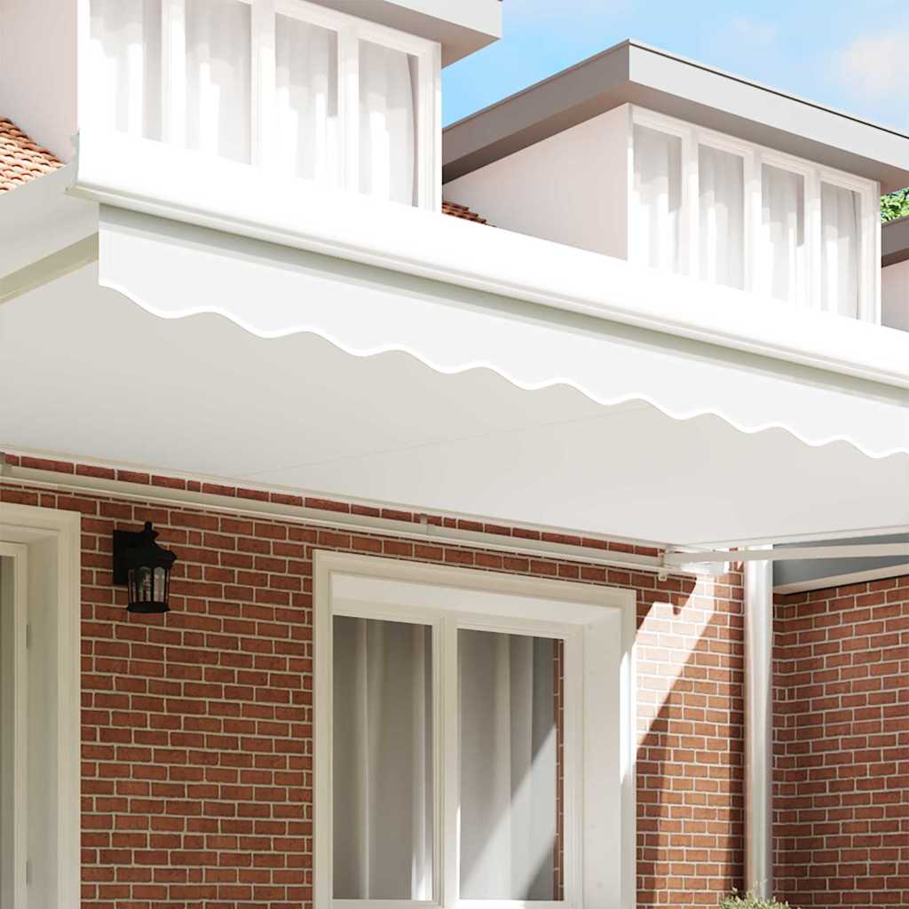 vidaXL Markies Valance Wit 4.8 x 0.2 m Canvas