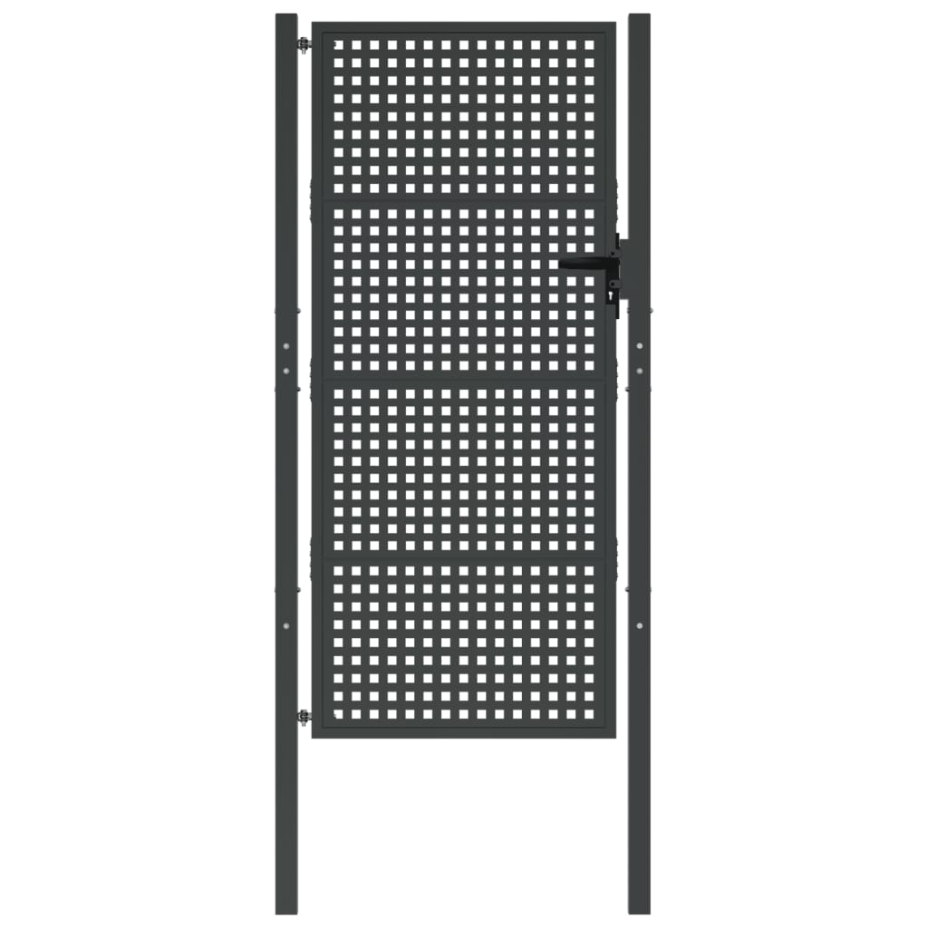 vidaXL Tuinpoort Antraciet 105x175 cm Staal