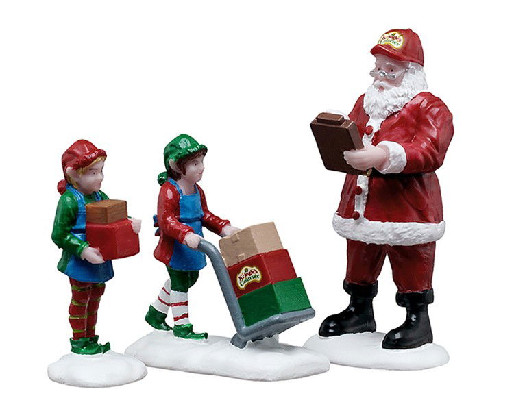 Lemax Kerstdorpminiatuur Ready For Shipping 12x4x18 cm 3st - 