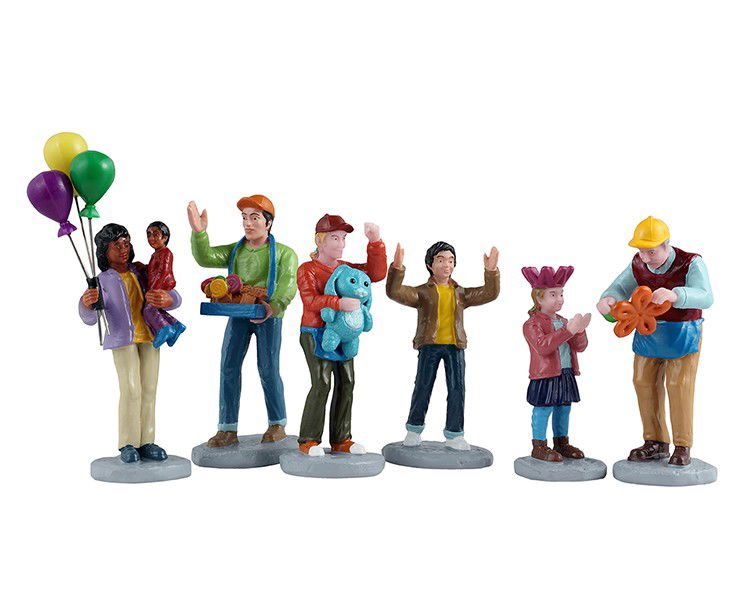 Lemax Kerstdorpminiatuur Fun At The Carnival 15x4x23 cm 6st - 