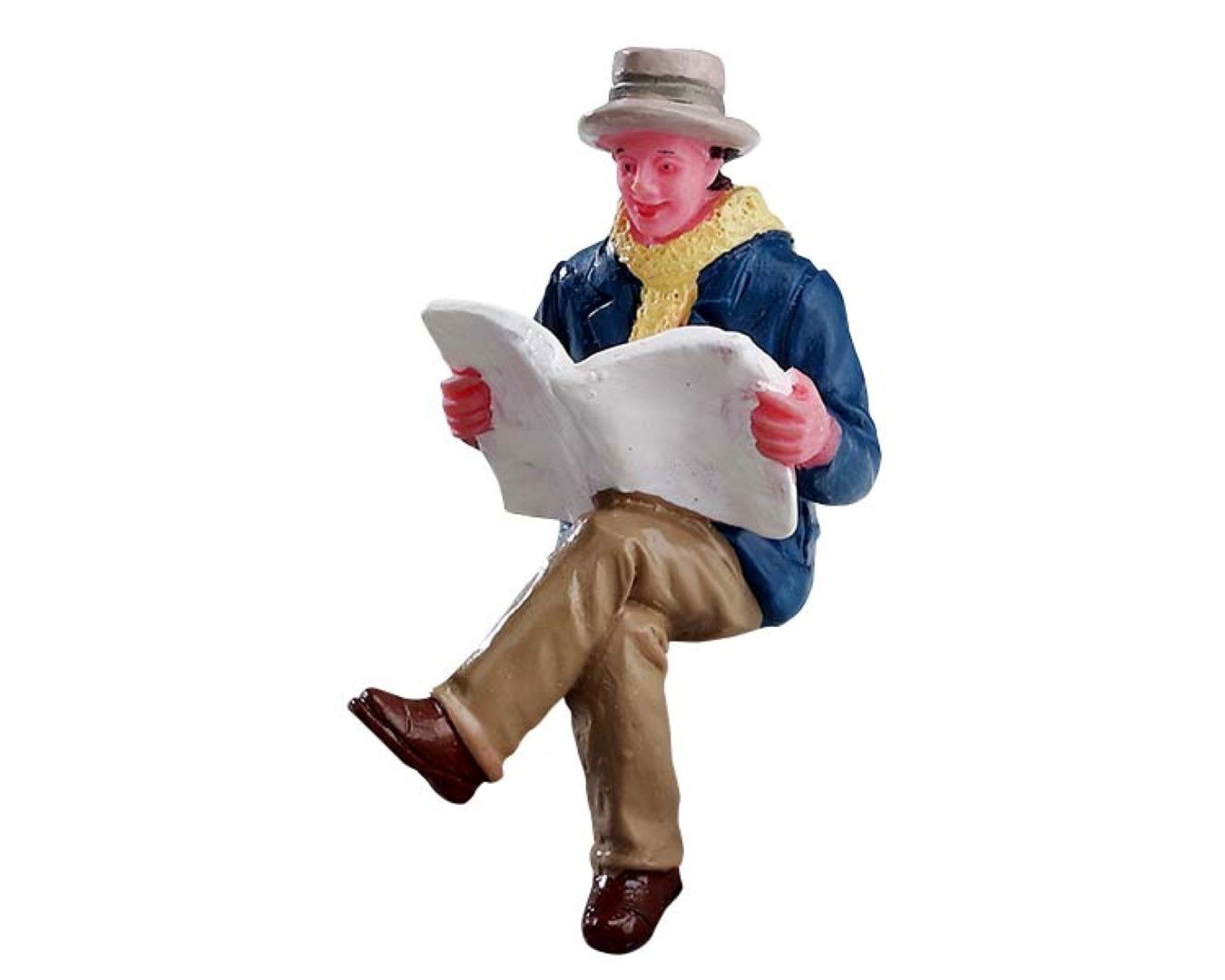 Lemax Reading morning papers - 