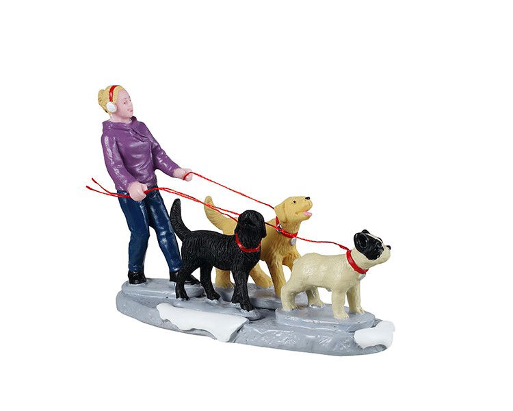 Lemax Kerstdorpminiatuur Dog Walker 12x4x18 cm - 