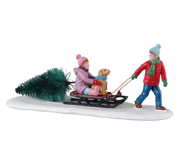 Lemax Bringing Home Our Tree - 