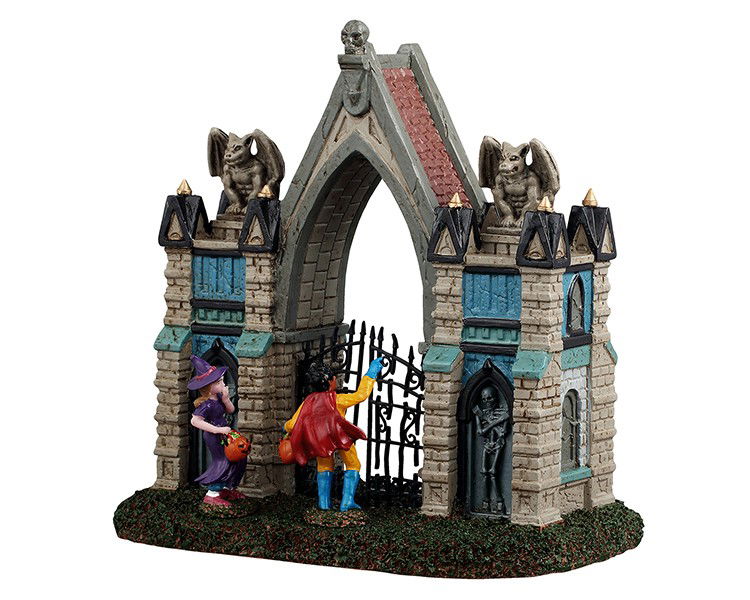 Lemax Halloweenminiatuur Gargoyle Gate 12x19x19 cm - 