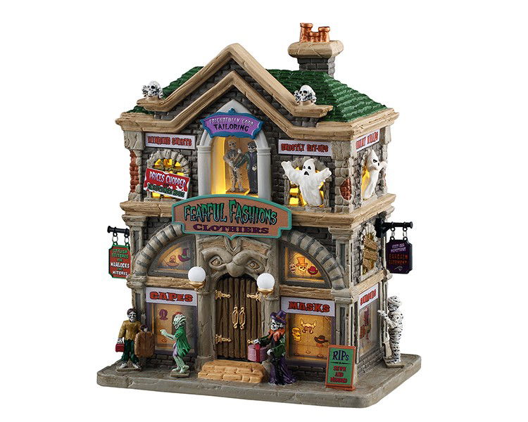 Lemax Halloweenminiatuur Fearful Fashions Clothiers 15x22x29 cm - 