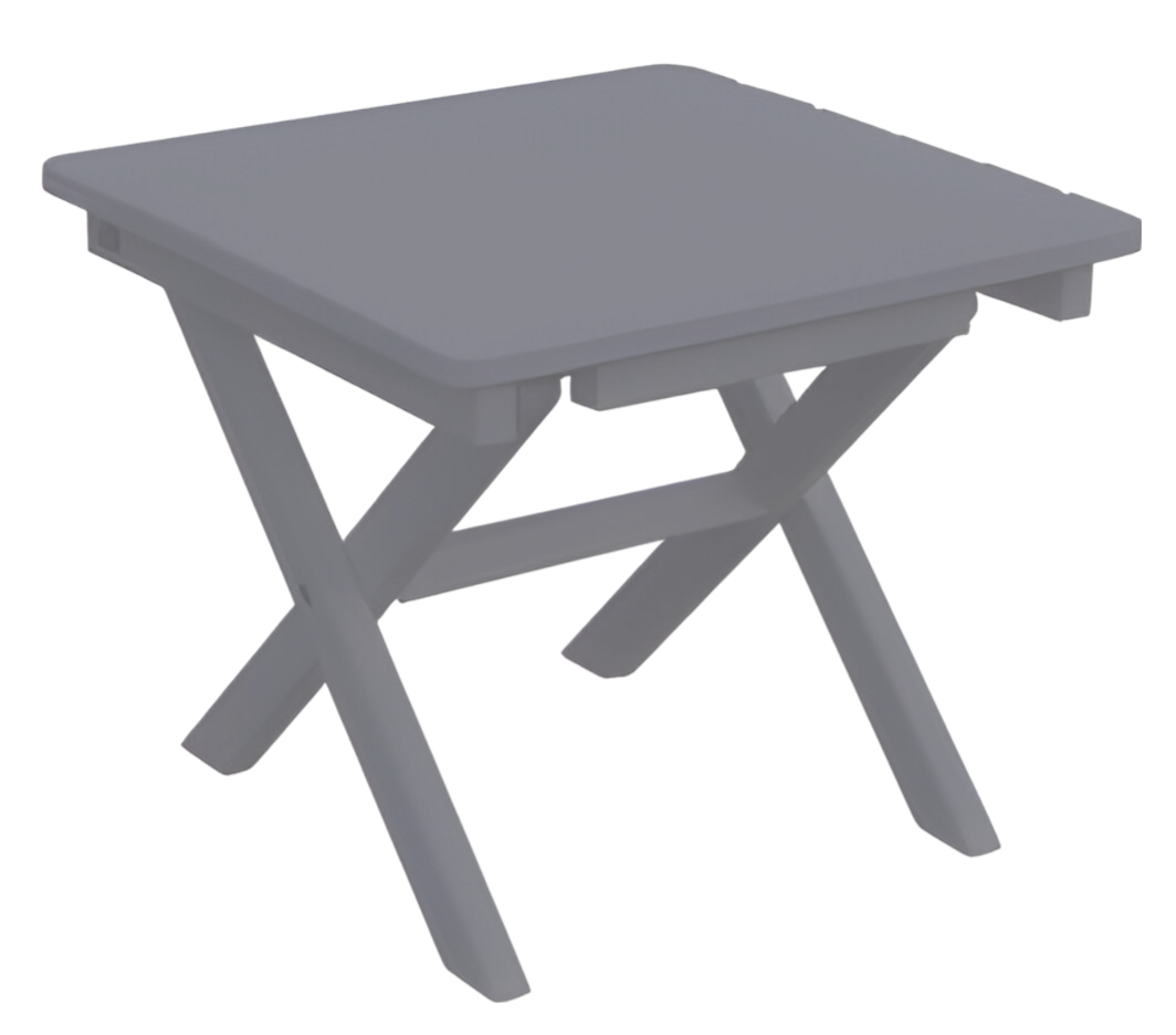 Buitengewoon de boet Klaptafel Westerly lichtgrijs 45x45x38 cm  - 
