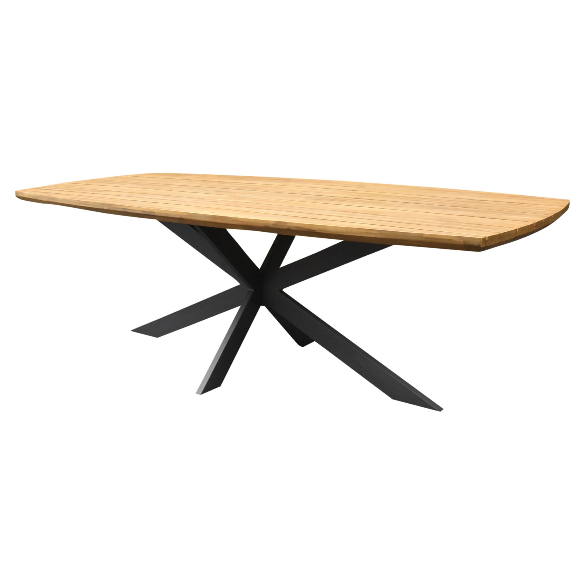 AVH-Collectie Lido dining tuintafel 240x110xH75 cm acacia blad antraciet