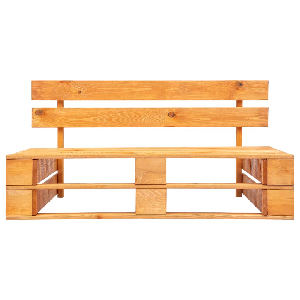 vidaXL Tuinbank pallet hout honingbruin