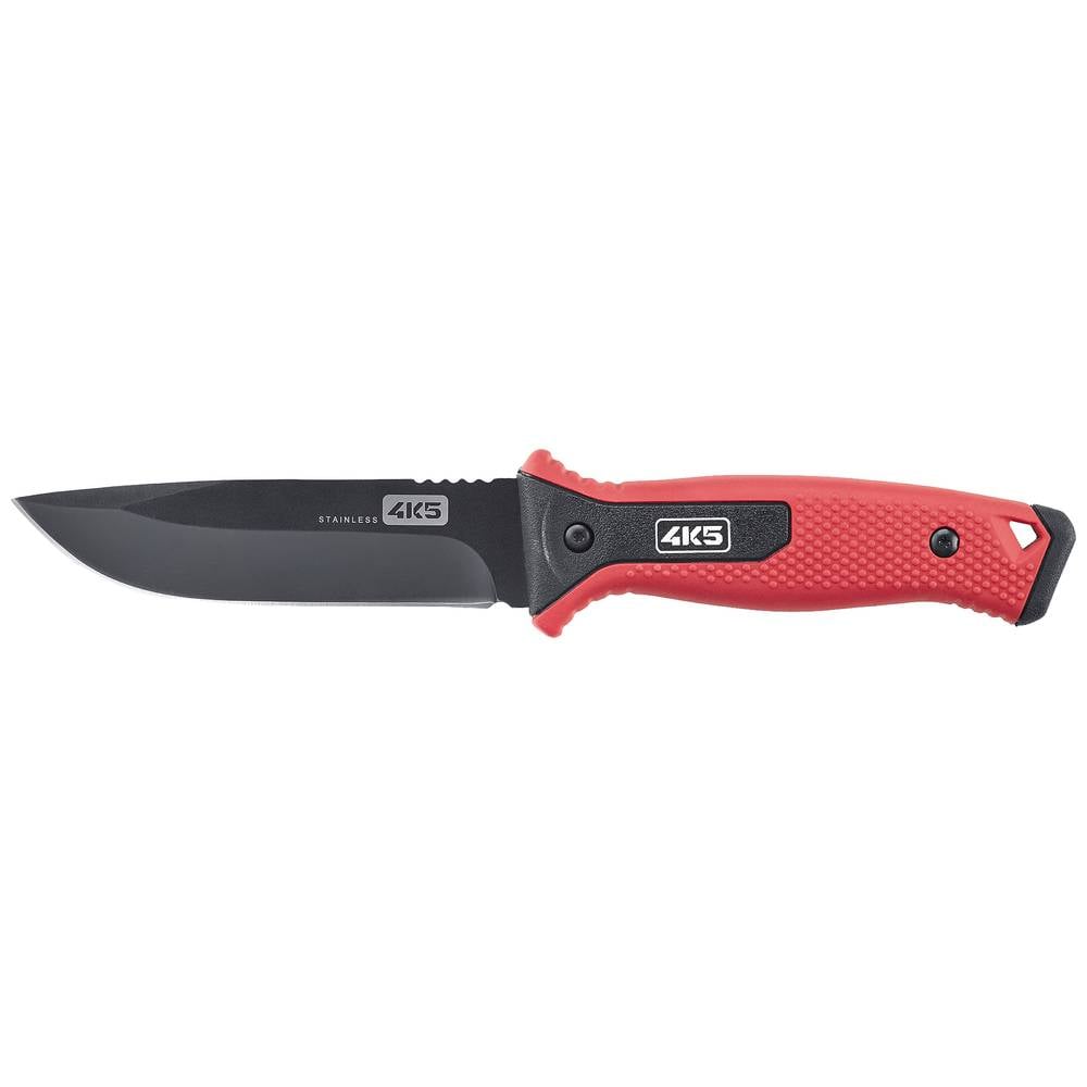 4K5 Tools TK 200 Fixed Drop Knife 600.200A Messenslijper Rood, Zwart