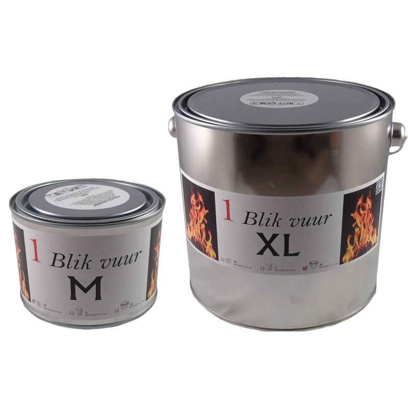 Merkloos 2x Tuinfakkels vuur verlichting blik 7,5 en 15 cm 4/12 branduren -