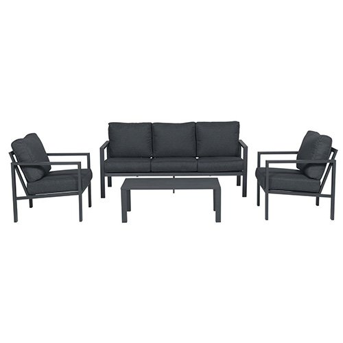 Garden impressions Springs lounge set 4-dlg carbon black/ reflex black - 