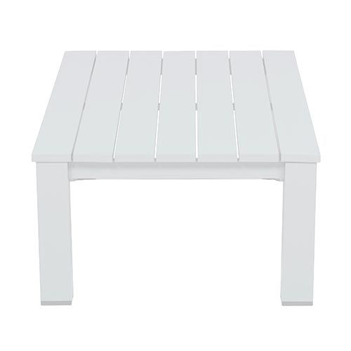 Garden impressions Lincoln lounge tafel 140x70 mat wit - 