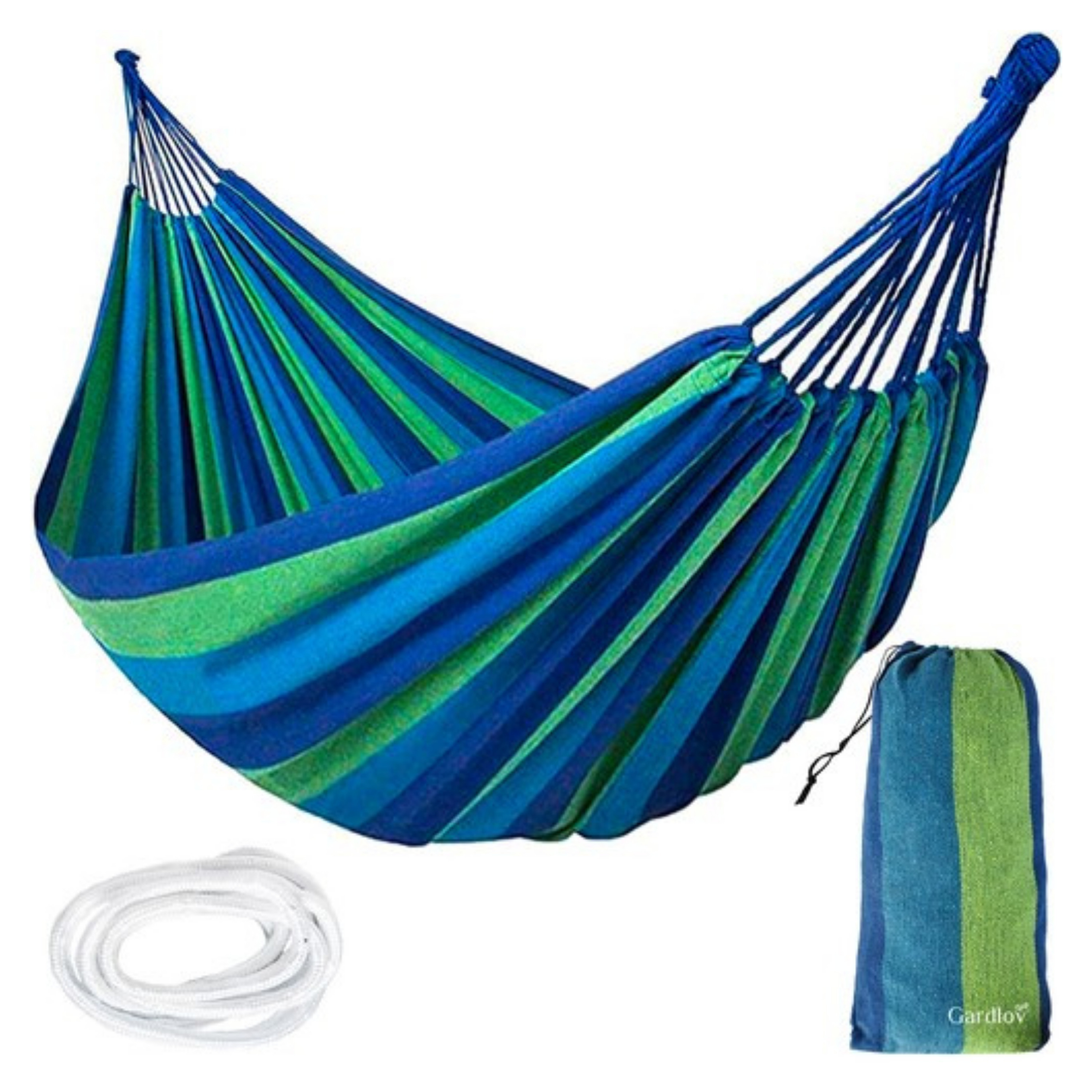 Gardlov Hangmat - multicolor - 190x160 cm - zonder spreidstokken -