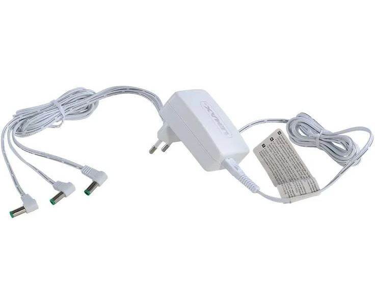Lemax Power adaptor 4.5v white 3-output fixed plug gs - 