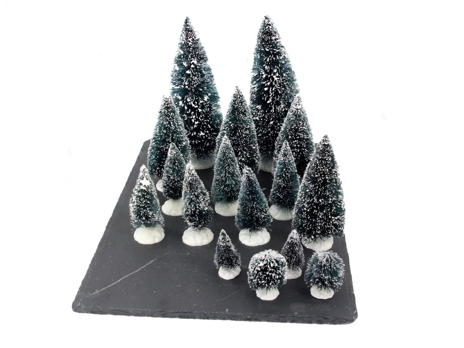 Hit Mini kerstboompjes x16 ass - 