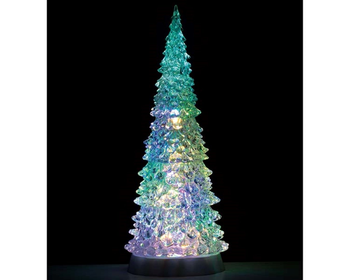 Lemax Crystal lighted tree 4 color changeable & color transformation xl 4,5V - 