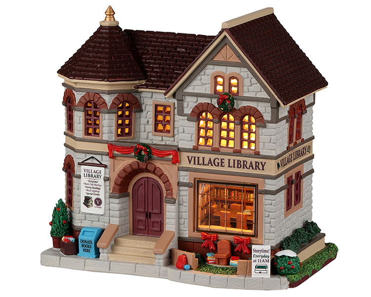Lemax Village Library B/O Led Kerst - 