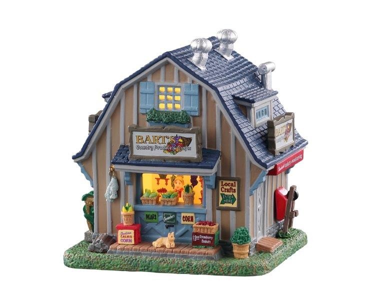 Lemax Bart's country produce & crafts, b/o led - 