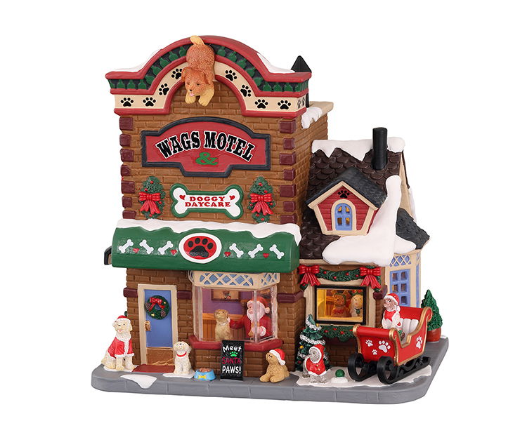 Lemax Meet Santa Paws B/O Led Kerst - 