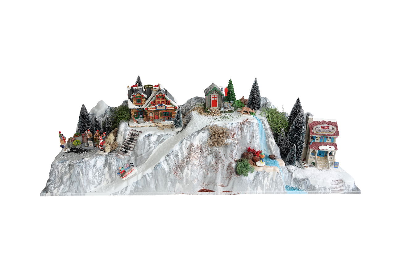 My village Basis Kerstdorp Waterval 120x40 cm - 