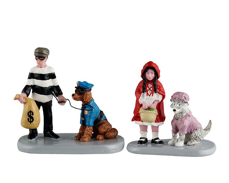 Lemax Halloweenminiatuur Trick-or-treat Companions 12x4x20 cm 2st - 