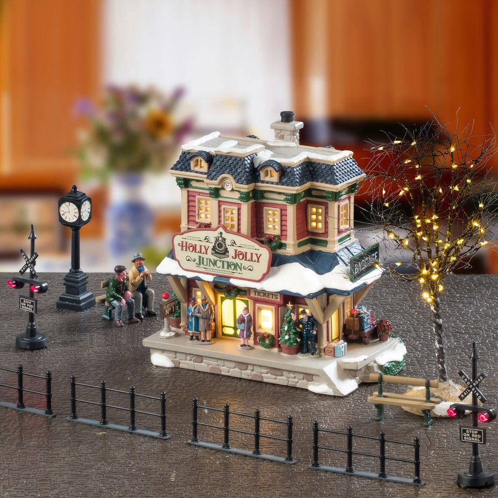 Lemax Kerstdorpminiatuur Holly Jolly Junction Set 14x47x26 cm - 