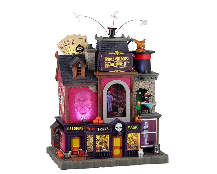 Lemax Halloweenminiatuur Smoke & Mirrors Magic Shop 26x31x35 cm - 