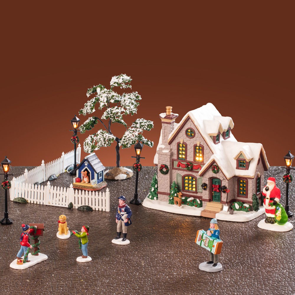 Lemax Kerstdorpminiatuur White Christmas Set 15x45x25 cm - 