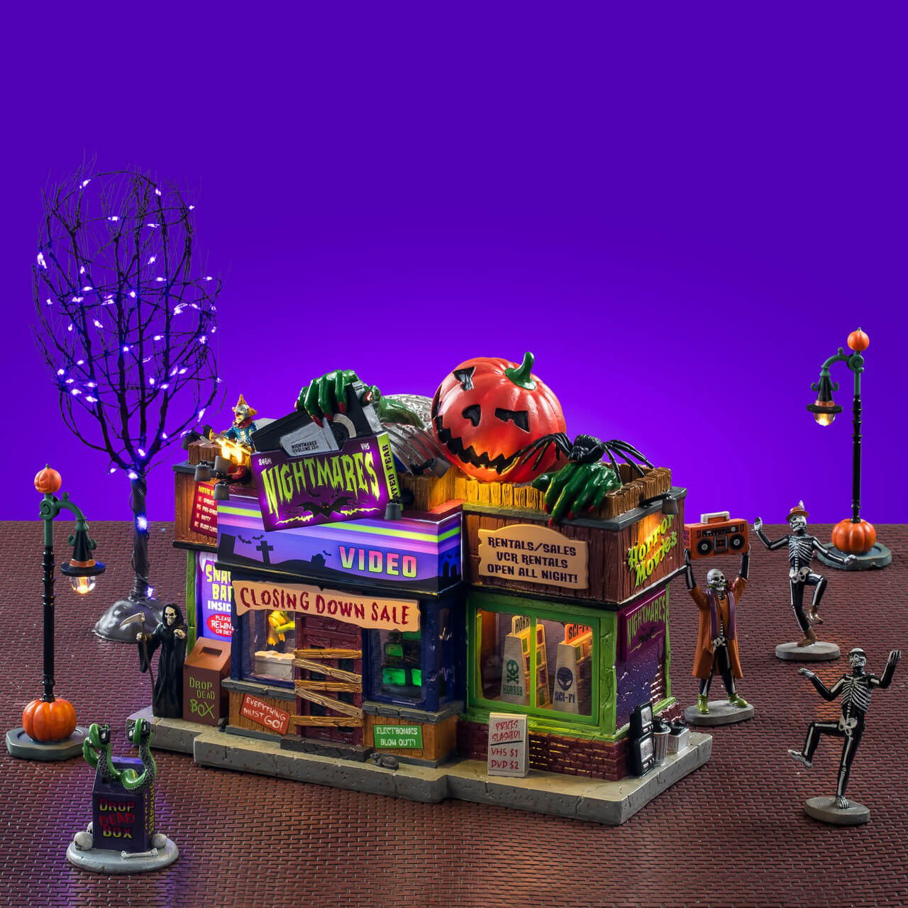 Lemax Halloweenminiatuur Nightmares Video Kit 17x49x27 cm - 