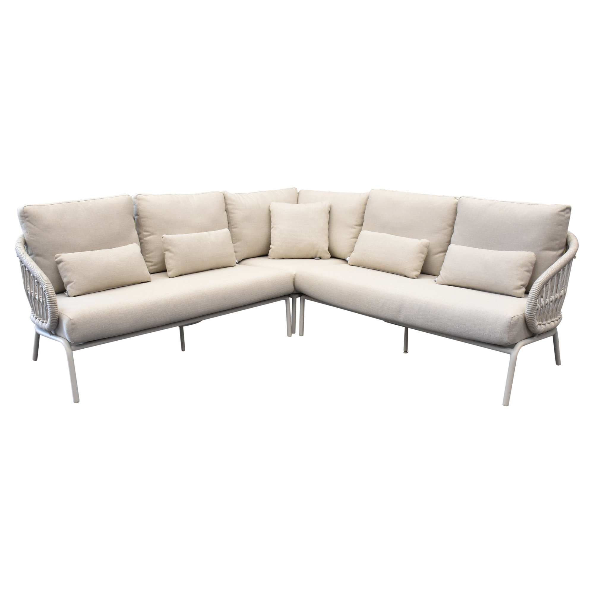SUNS Tosca hoek loungeset 3 delig camel sand rope