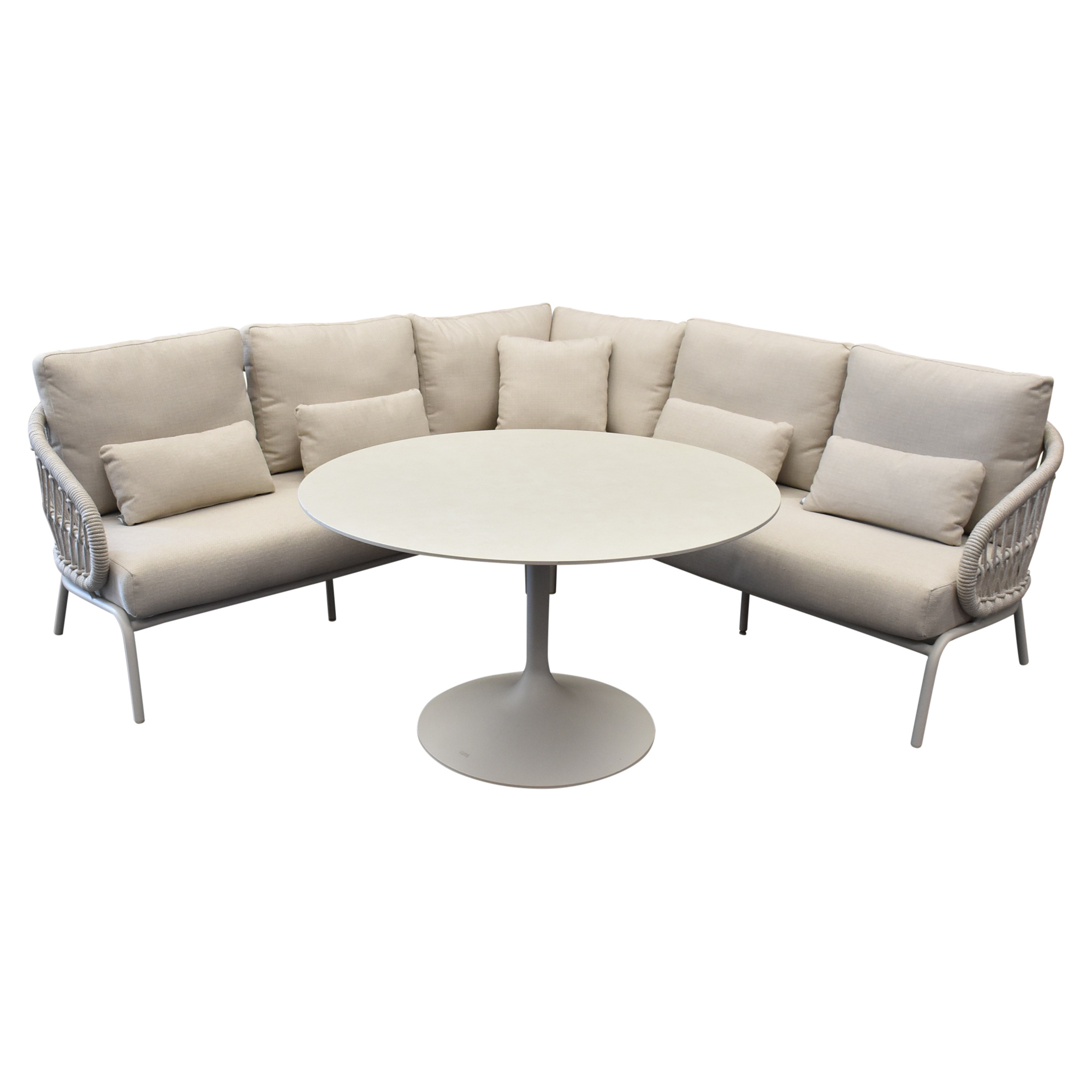 SUNS Tosca hoek loungeset 4 delige camel sand rope