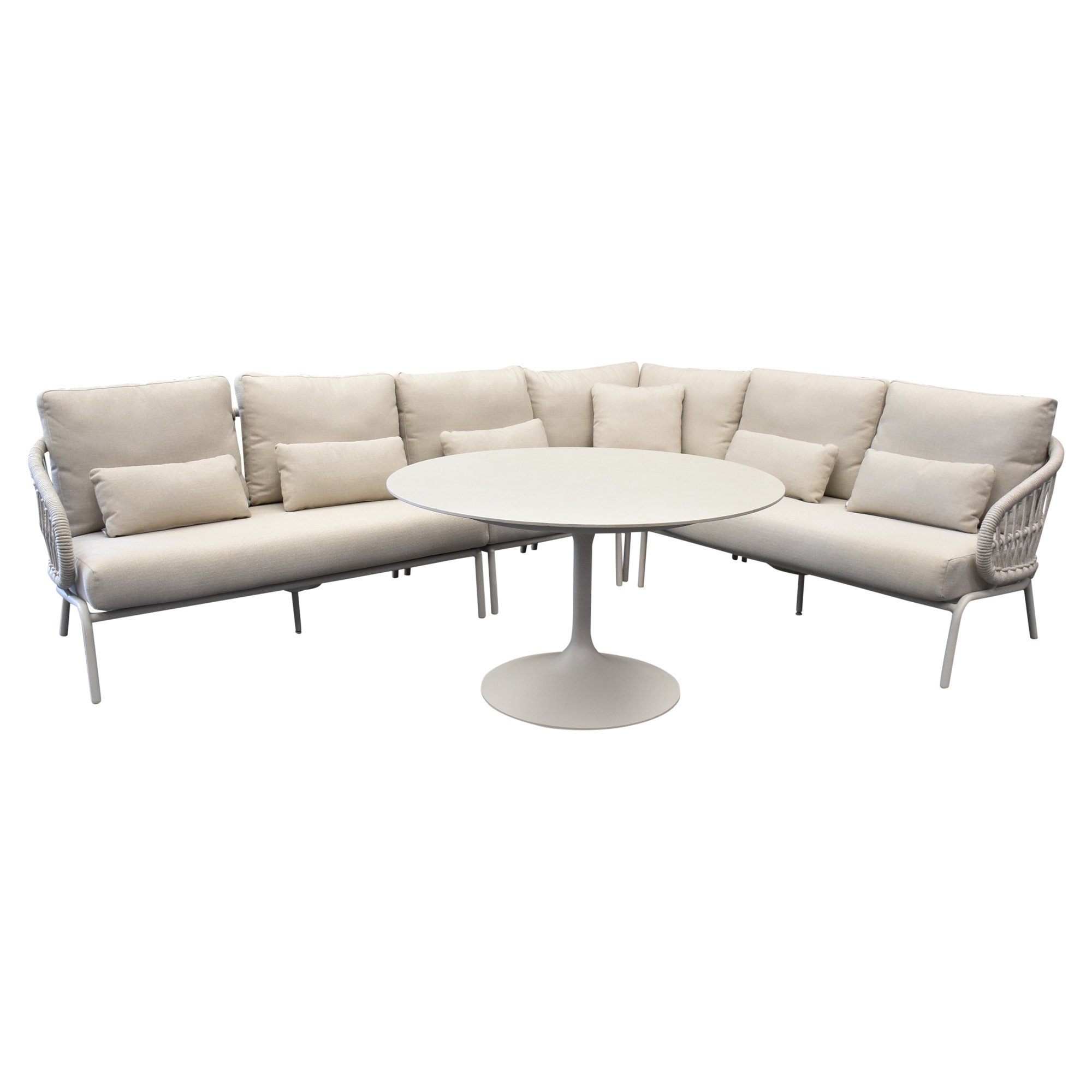 SUNS Tosca hoek loungeset 5 delig camel sand rope