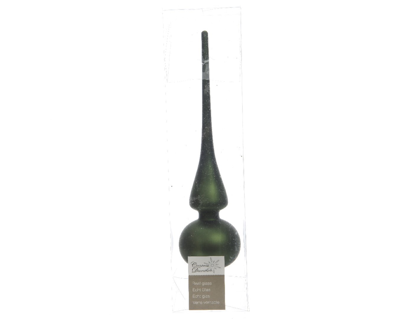Ksd Piek glas mat diameter 6x26cm dennen groen - 
