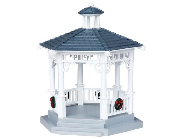 Lemax Plastic gazebo with decorations - 
