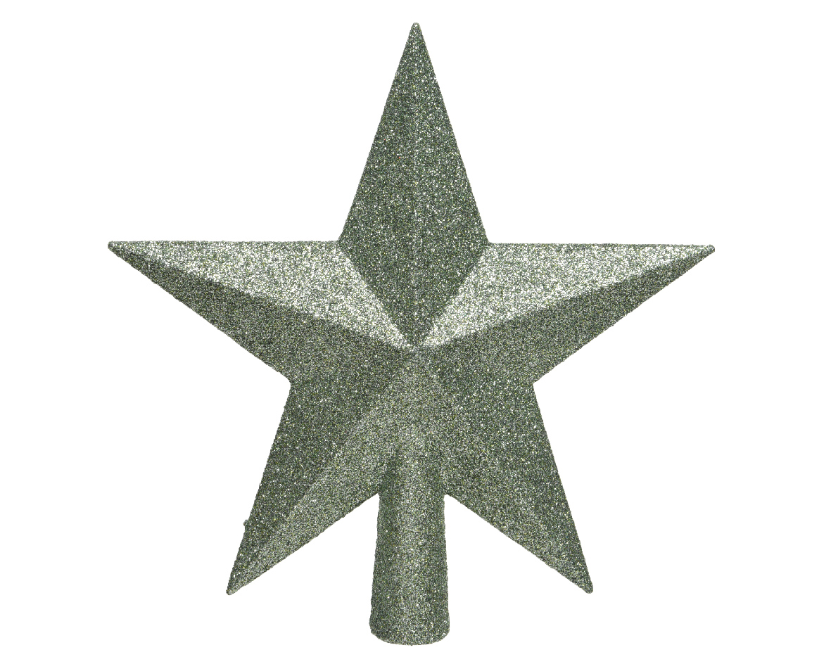 Decoris Piek plc ster l4.2b19h19 cm salie groen - 